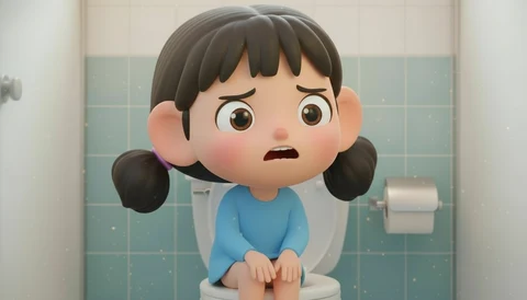 제가 하기 싫어요! 닦아주세요!! 동화 일러스트